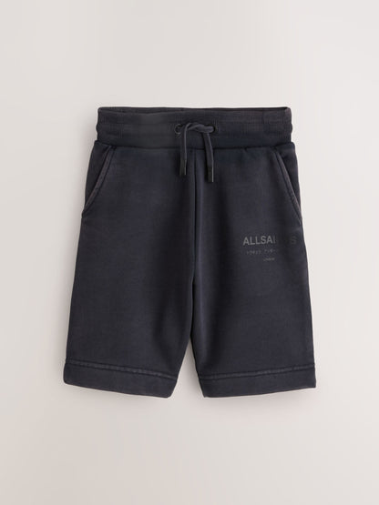 Dsiney Kidz - smALLSAINTS Washed Black Underground Sweat Shorts image 6