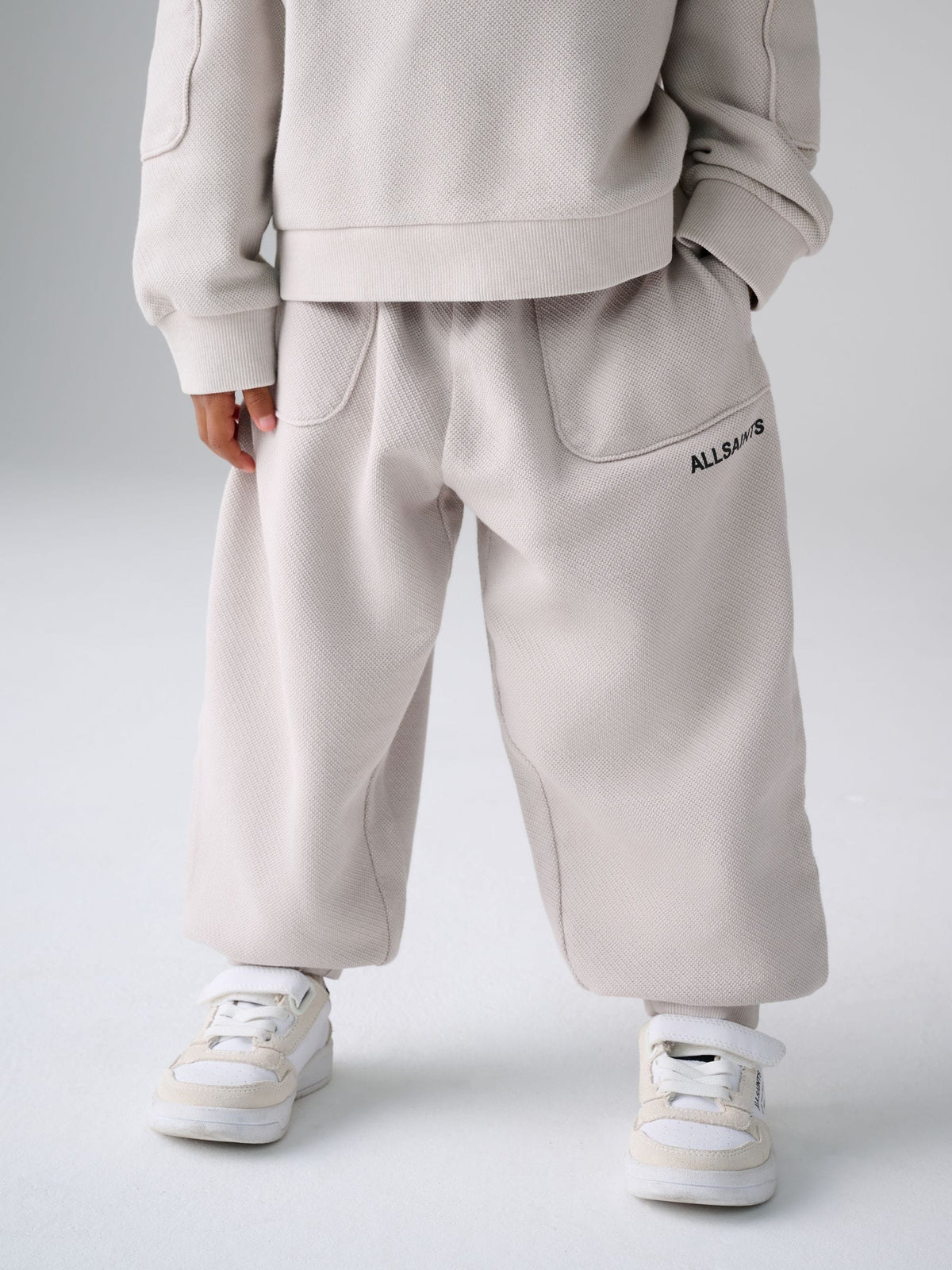 smALLSAINTS Grey Baseball Top and Joggers Set - image 3