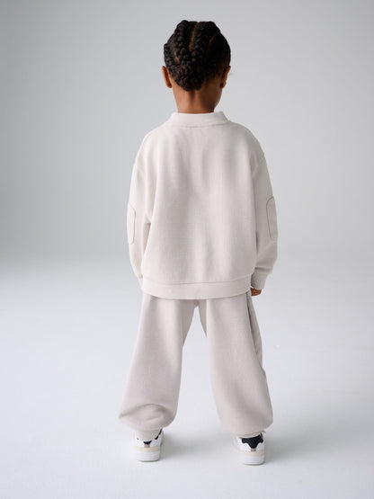 smALLSAINTS Grey Baseball Top and Joggers Set - image 4