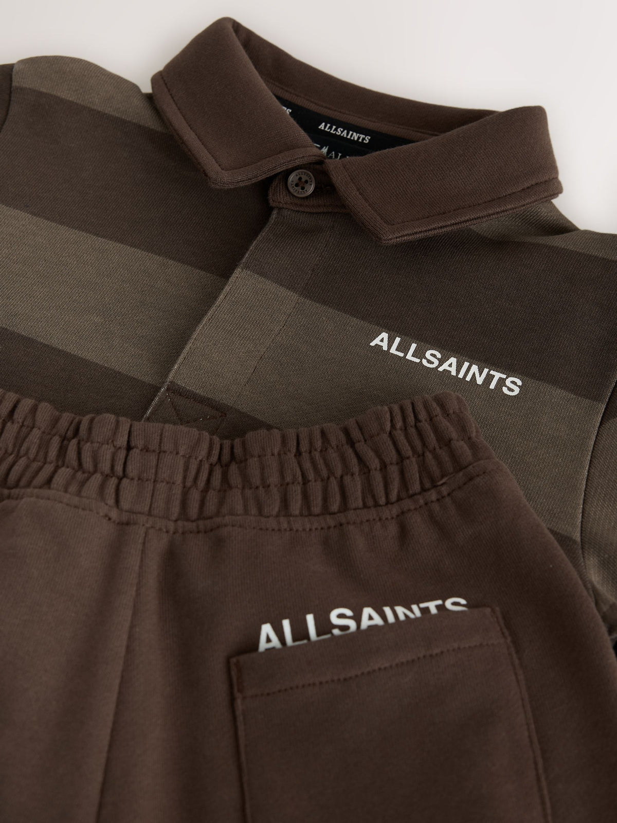 smALLSAINTS Brown Striped Rugby Top And Joggers Set - image 11