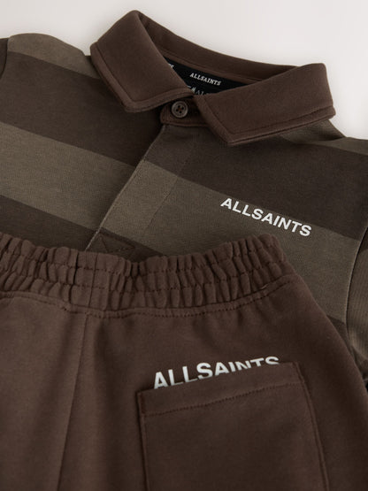 smALLSAINTS Brown Striped Rugby Top And Joggers Set - image 11