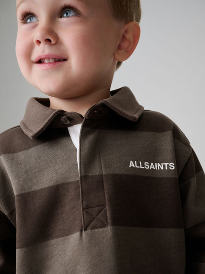 smALLSAINTS Brown Striped Rugby Top And Joggers Set - image 5