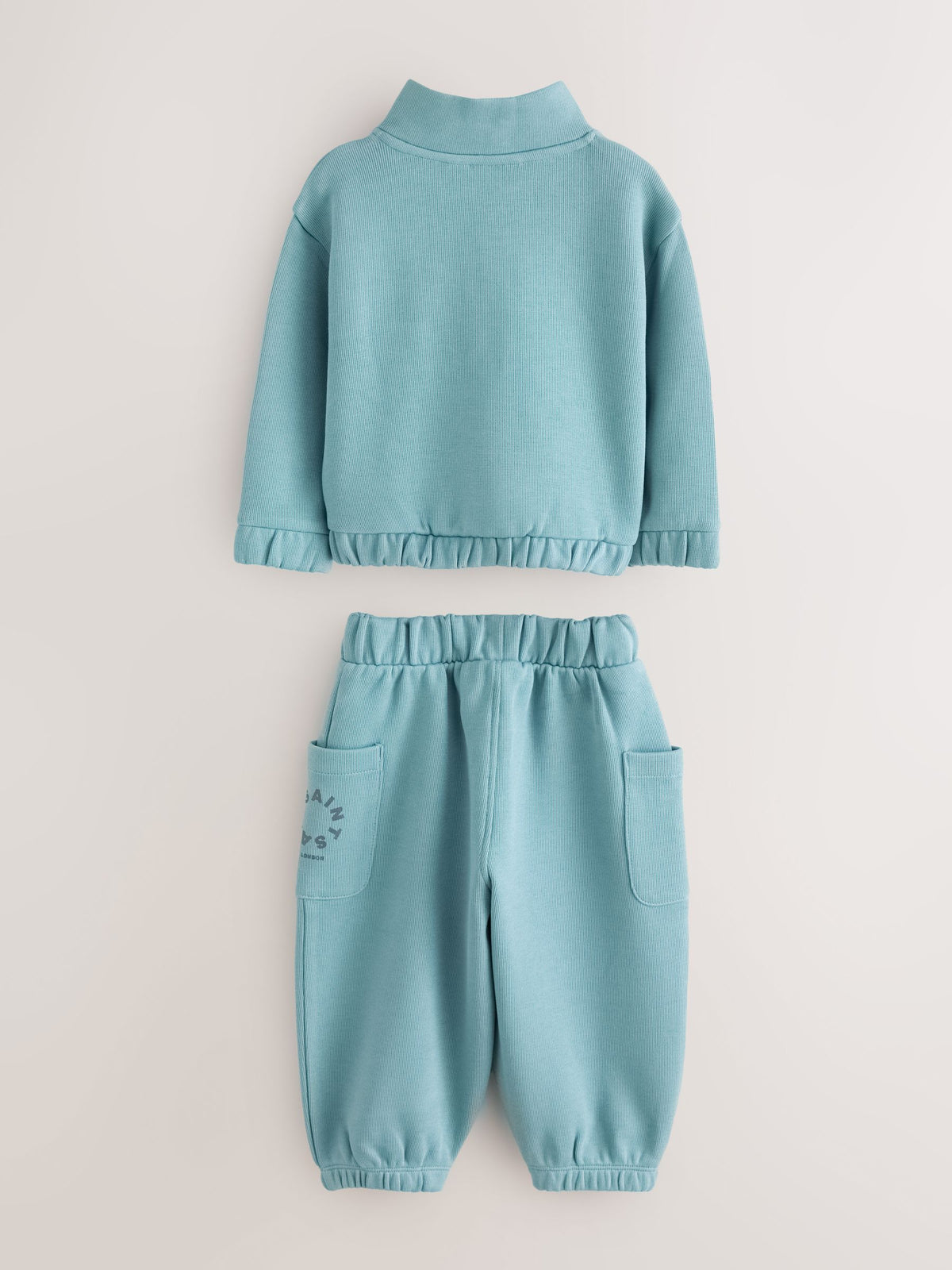 smALLSAINTS Blue Tierra Funnel Neck Sweater and Joggers Set - image 2