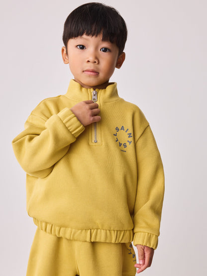 smALLSAINTS Yellow Tierra Funnel Neck Sweater and Joggers Set - image 2