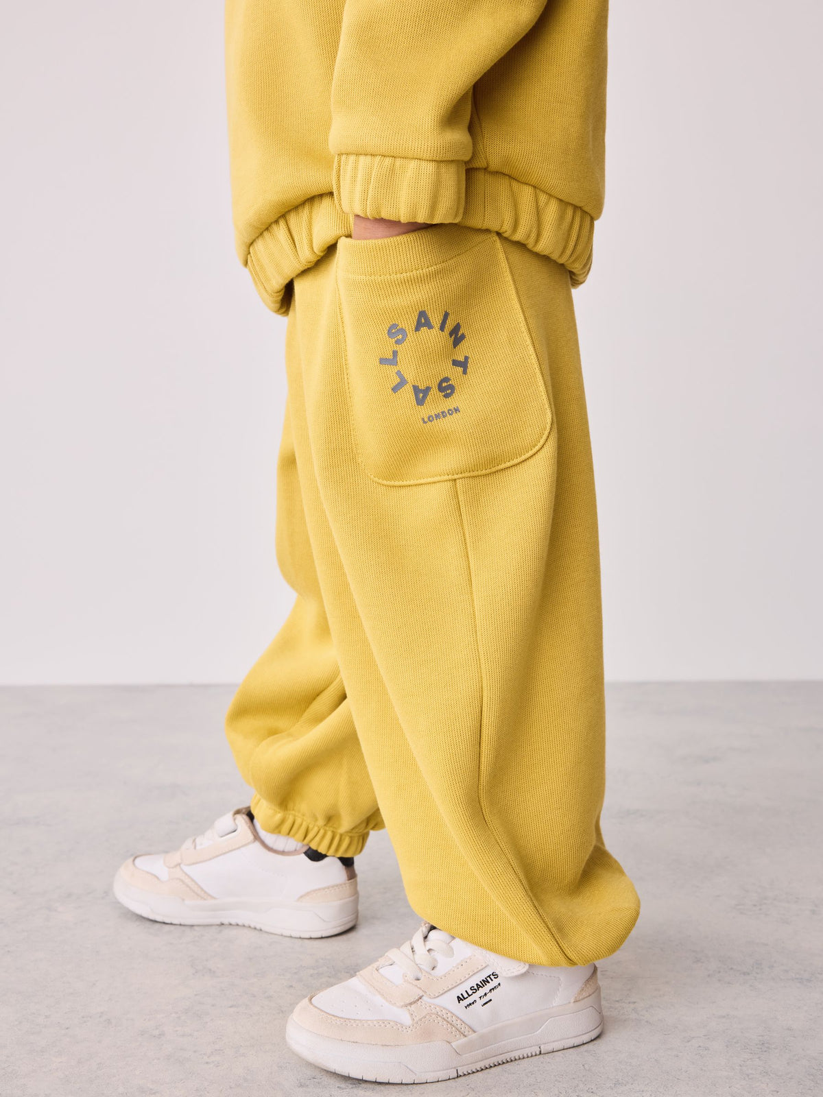 smALLSAINTS Yellow Tierra Funnel Neck Sweater and Joggers Set - image 3