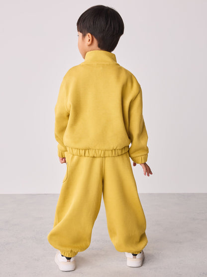 smALLSAINTS Yellow Tierra Funnel Neck Sweater and Joggers Set - image 4