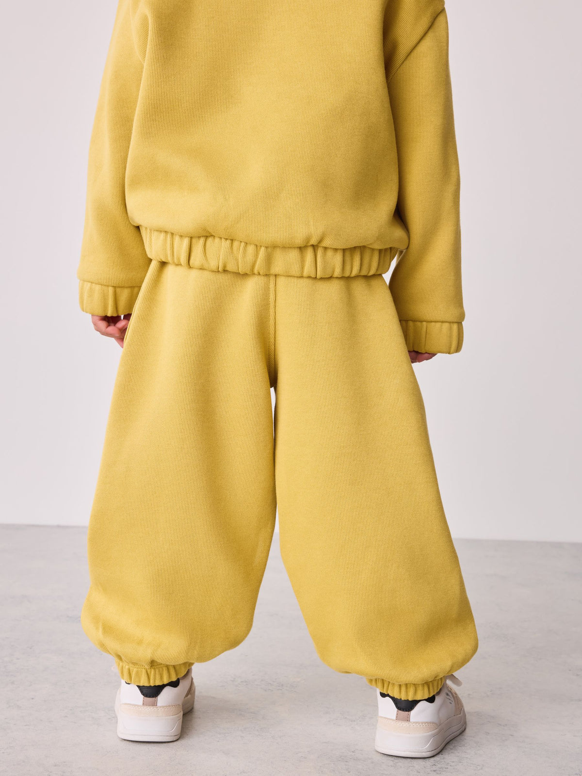 smALLSAINTS Yellow Tierra Funnel Neck Sweater and Joggers Set - image 5