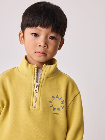 smALLSAINTS Yellow Tierra Funnel Neck Sweater and Joggers Set - image 6