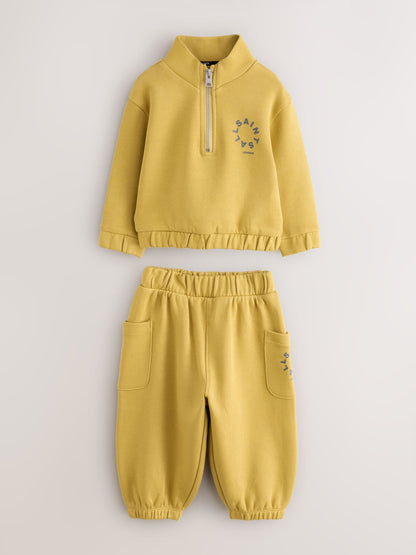 smALLSAINTS Yellow Tierra Funnel Neck Sweater and Joggers Set - image 8