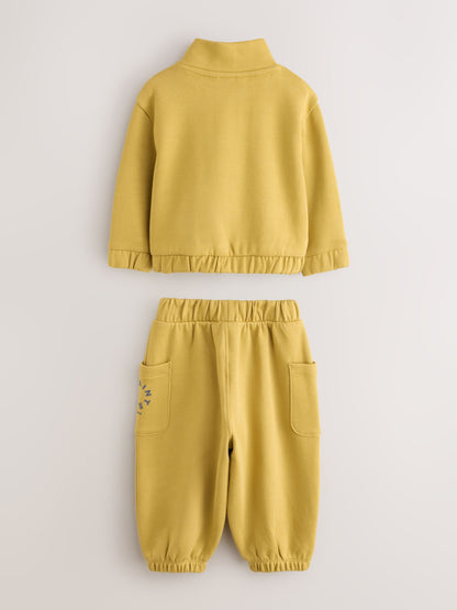 smALLSAINTS Yellow Tierra Funnel Neck Sweater and Joggers Set - image 9