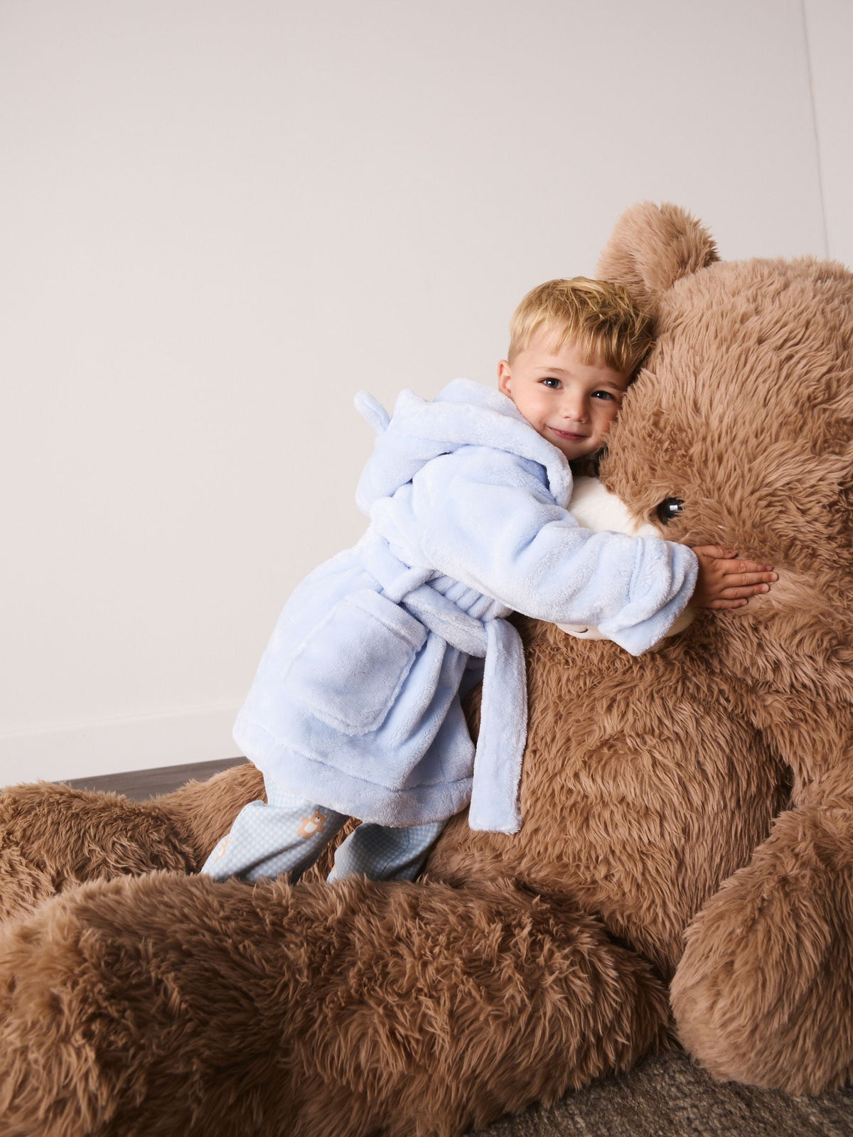 Pale Blue Fleece Robe (9mths-8yrs) - image 2