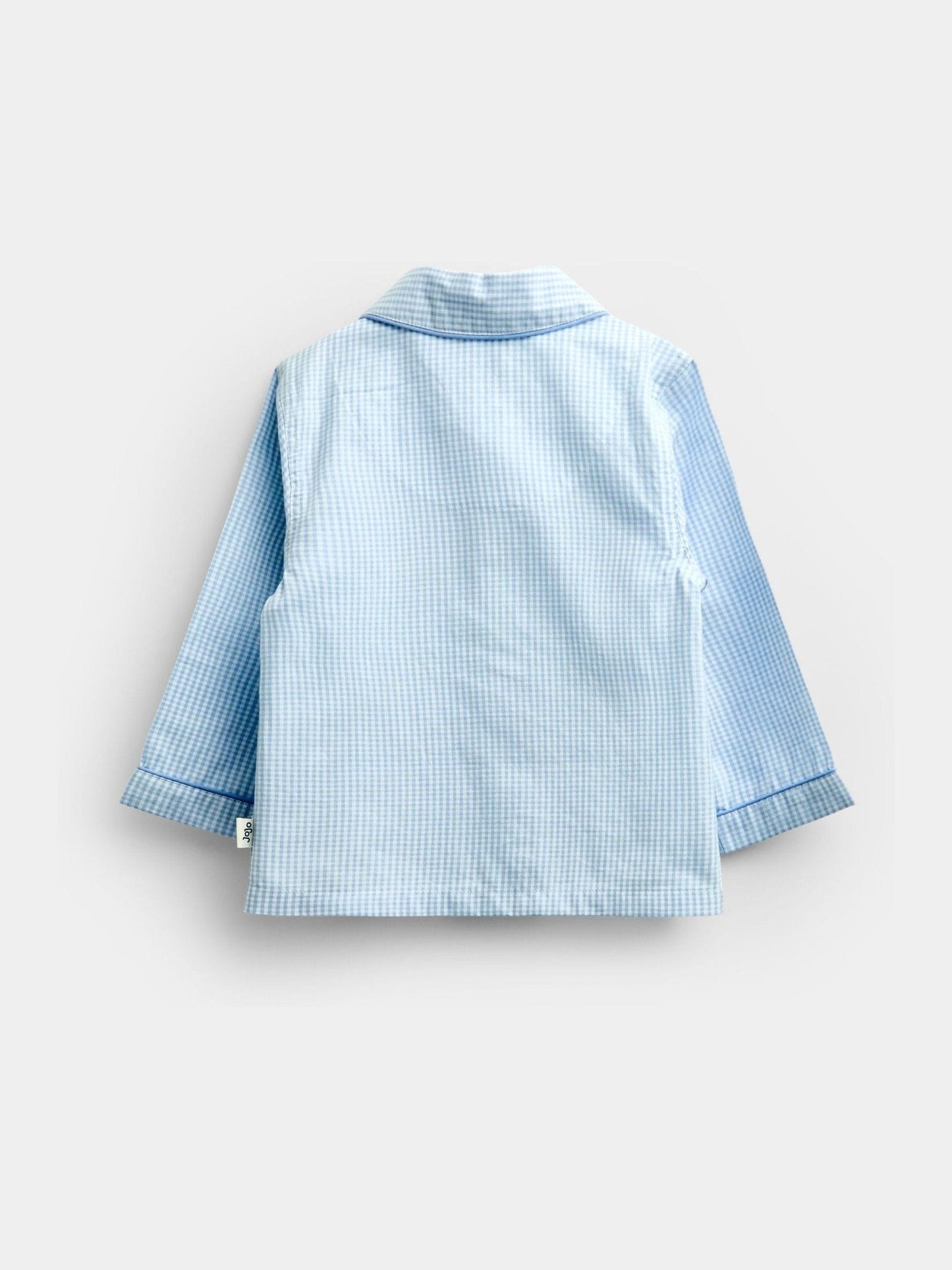 Dsiney Kidz - JoJo Maman Bébé Blue Peter Rabbit Gingham Woven Pyjamas image 3