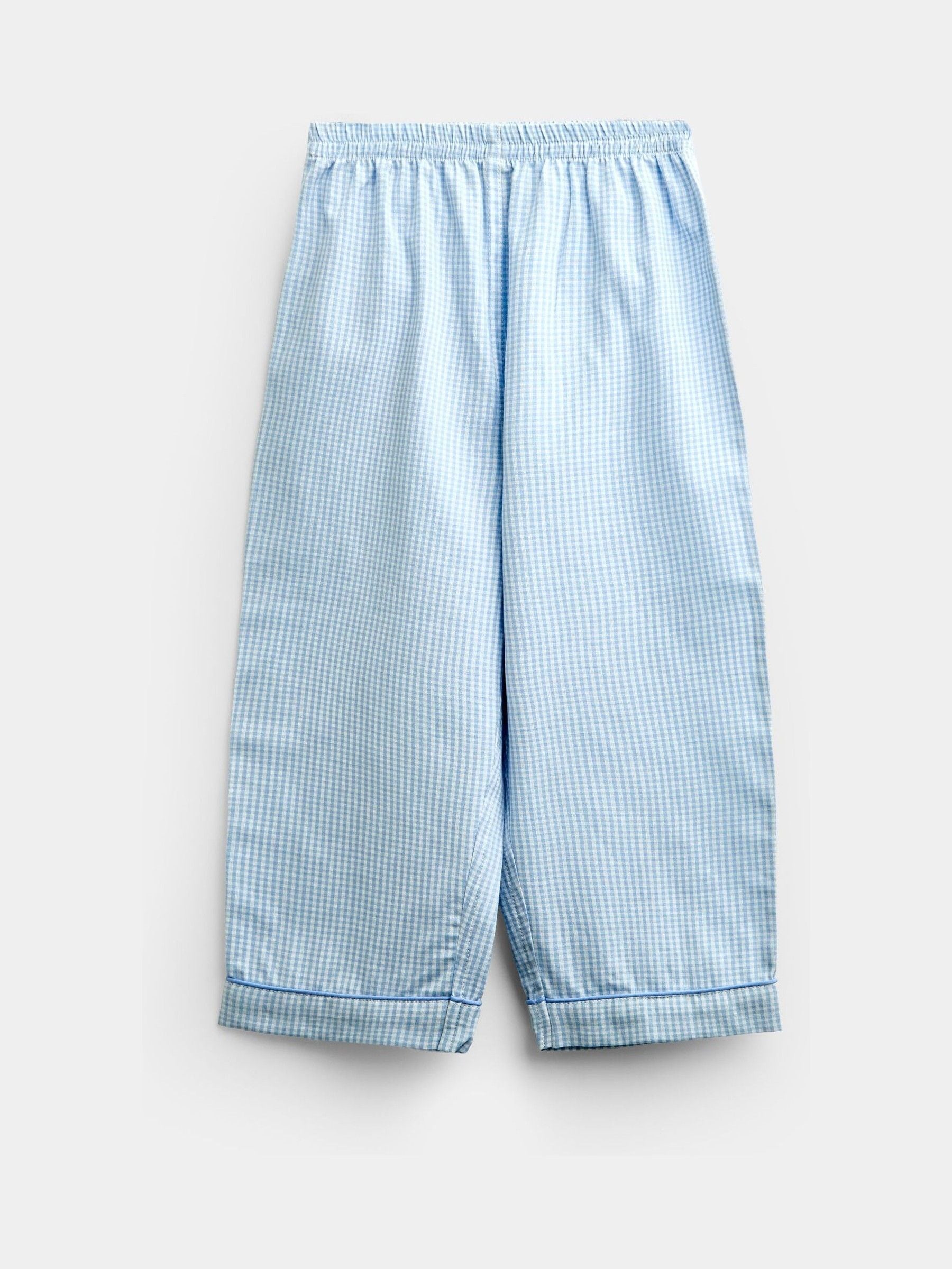 Dsiney Kidz - JoJo Maman Bébé Blue Peter Rabbit Gingham Woven Pyjamas image 4