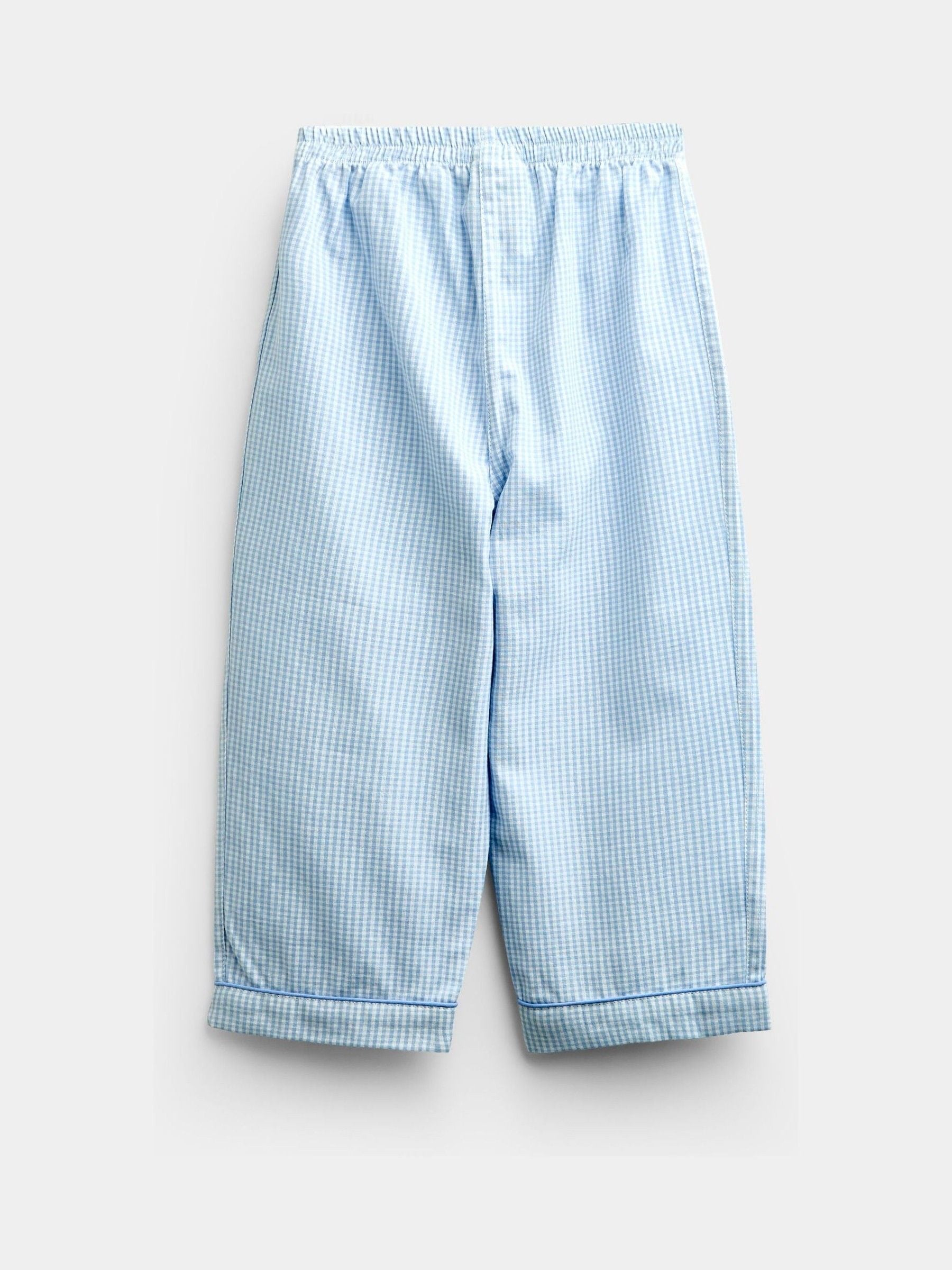 Dsiney Kidz - JoJo Maman Bébé Blue Peter Rabbit Gingham Woven Pyjamas image 5