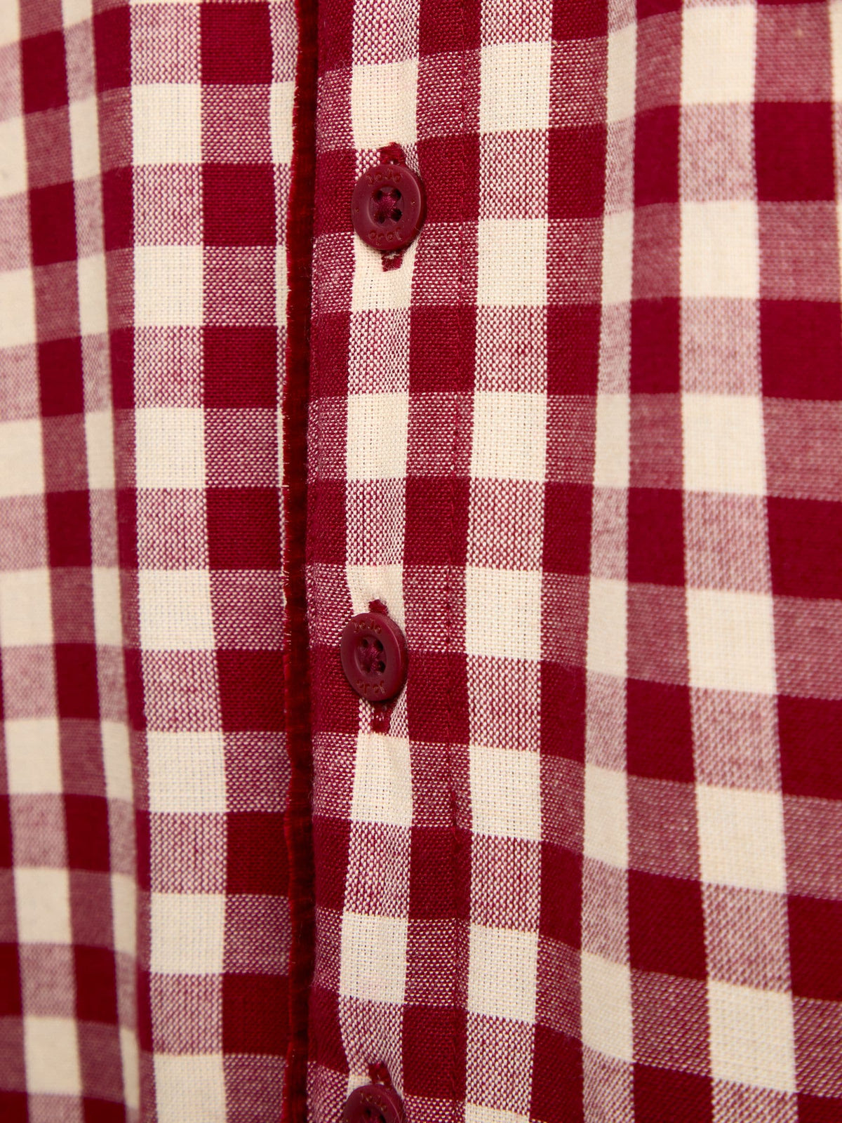 JoJo Maman Bébé Burgundy Gingham Woven All-In-One Pyjamas - image 6
