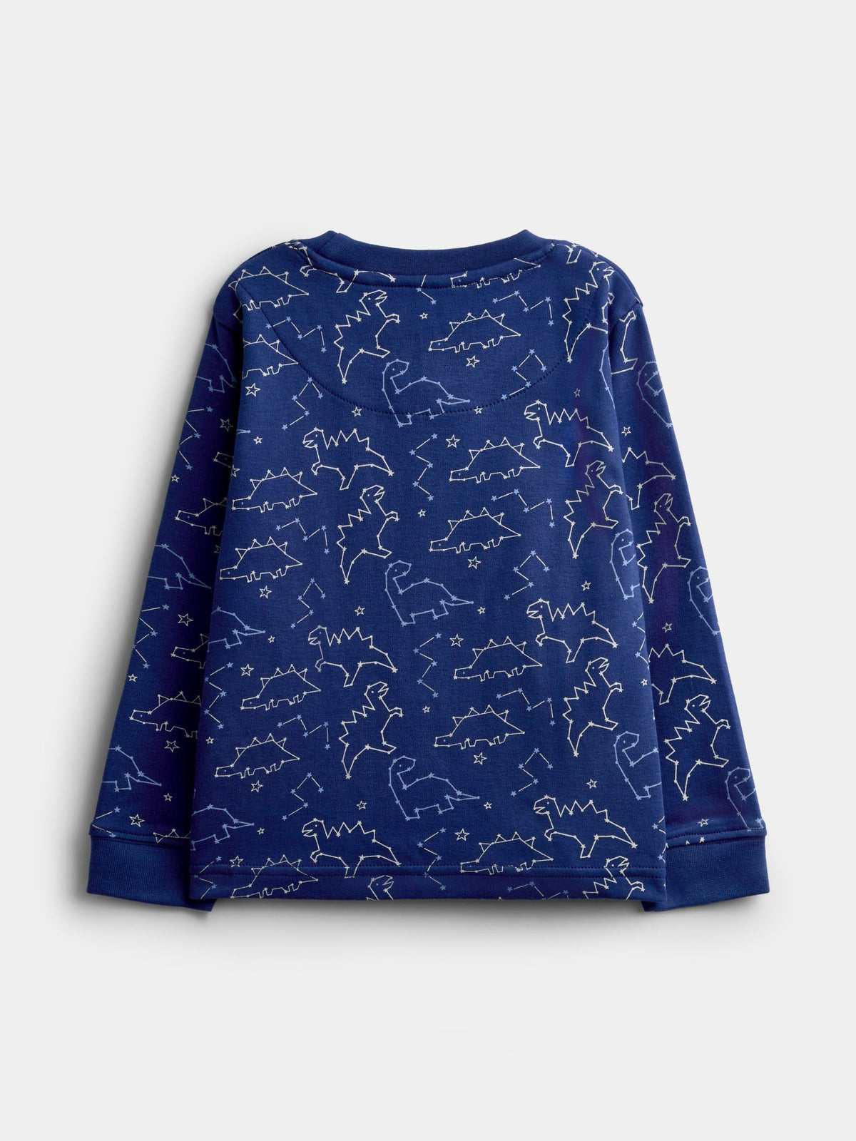 JoJo Maman Bébé Navy Dinosaur Glow In The Dark Jersey Pyjamas - image 3