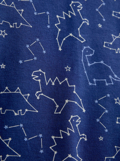 JoJo Maman Bébé Navy Dinosaur Glow In The Dark Jersey Pyjamas - image 6