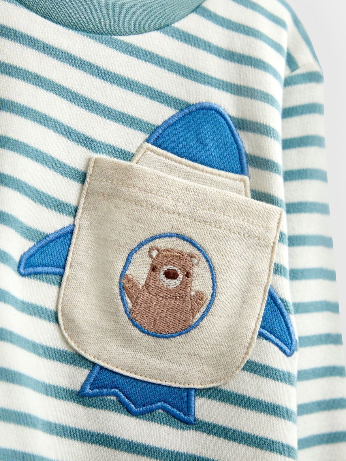 JoJo Maman Bébé Blue Bear 2-Pack Jersey Pyjamas - image 13