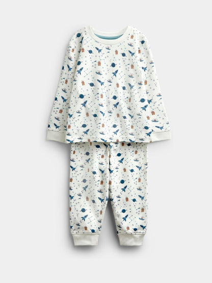 JoJo Maman Bébé Blue Bear 2-Pack Jersey Pyjamas - image 2