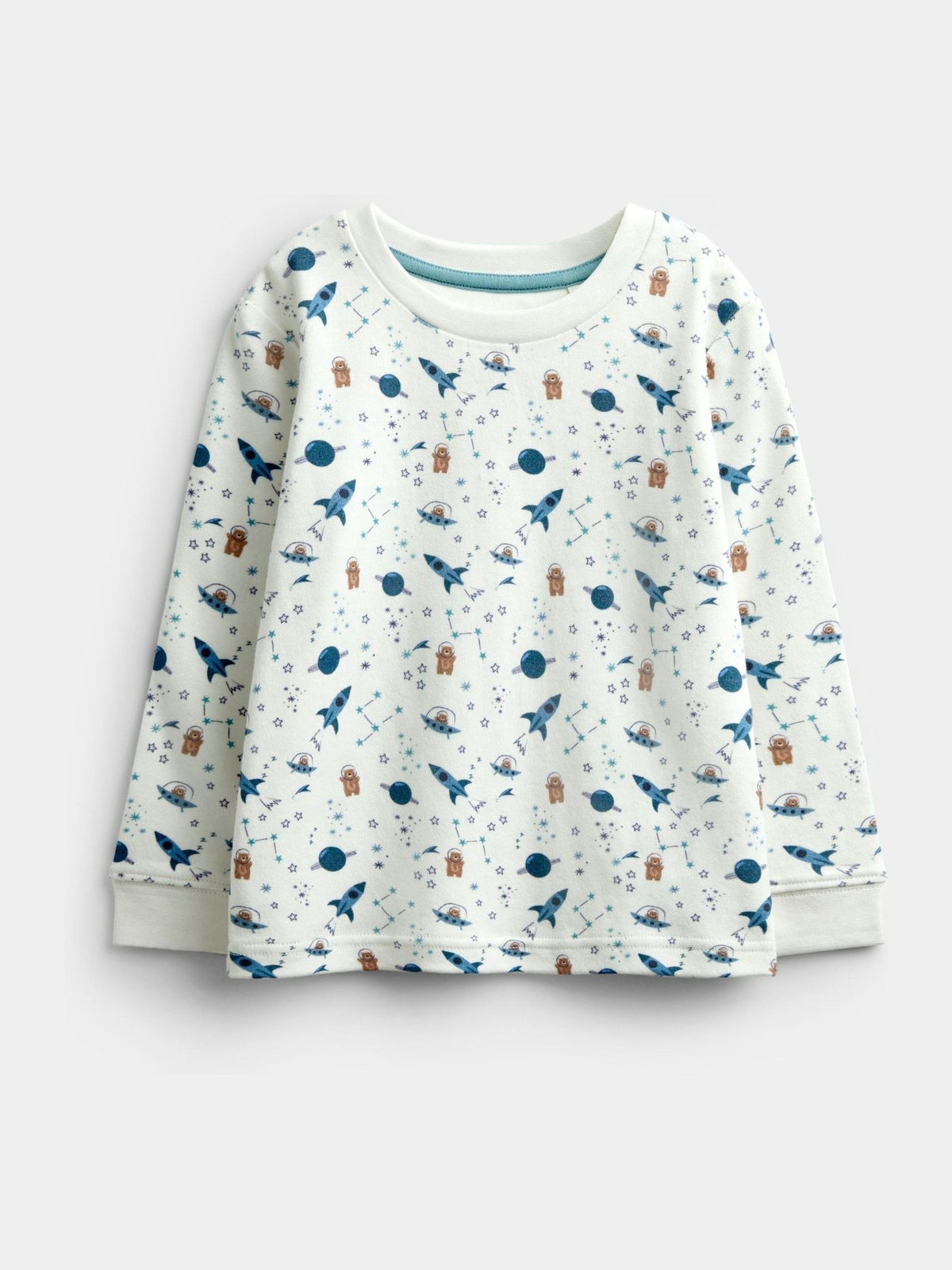 JoJo Maman Bébé Blue Bear 2-Pack Jersey Pyjamas - image 4