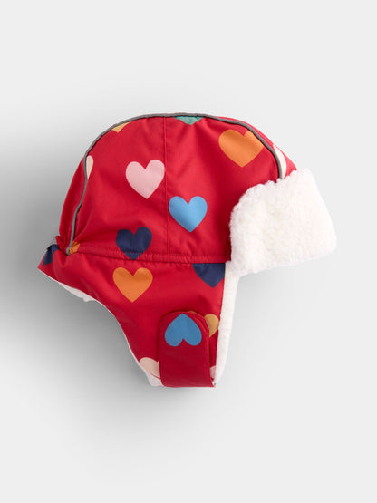 JoJo Maman Bébé Red Heart Cosy Trapper Hat - image 4