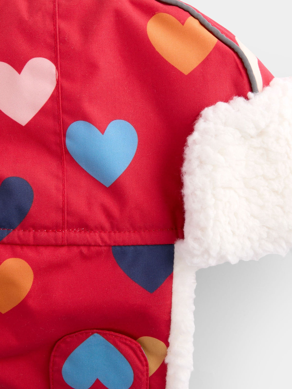 JoJo Maman Bébé Red Heart Cosy Trapper Hat - image 5