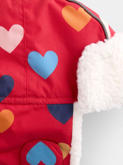 JoJo Maman Bébé Red Heart Cosy Trapper Hat - image 5