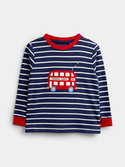 JoJo Maman Bébé Navy Blue London 2-Pack Jersey Pyjamas - image 2