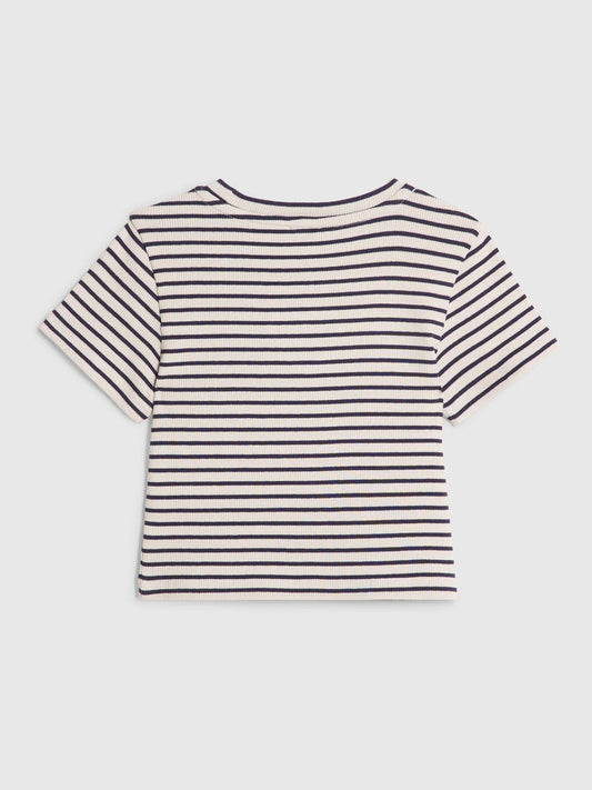 Dsiney Kidz - River Island Blue Stripe Heart Baby T-Shirt image 2