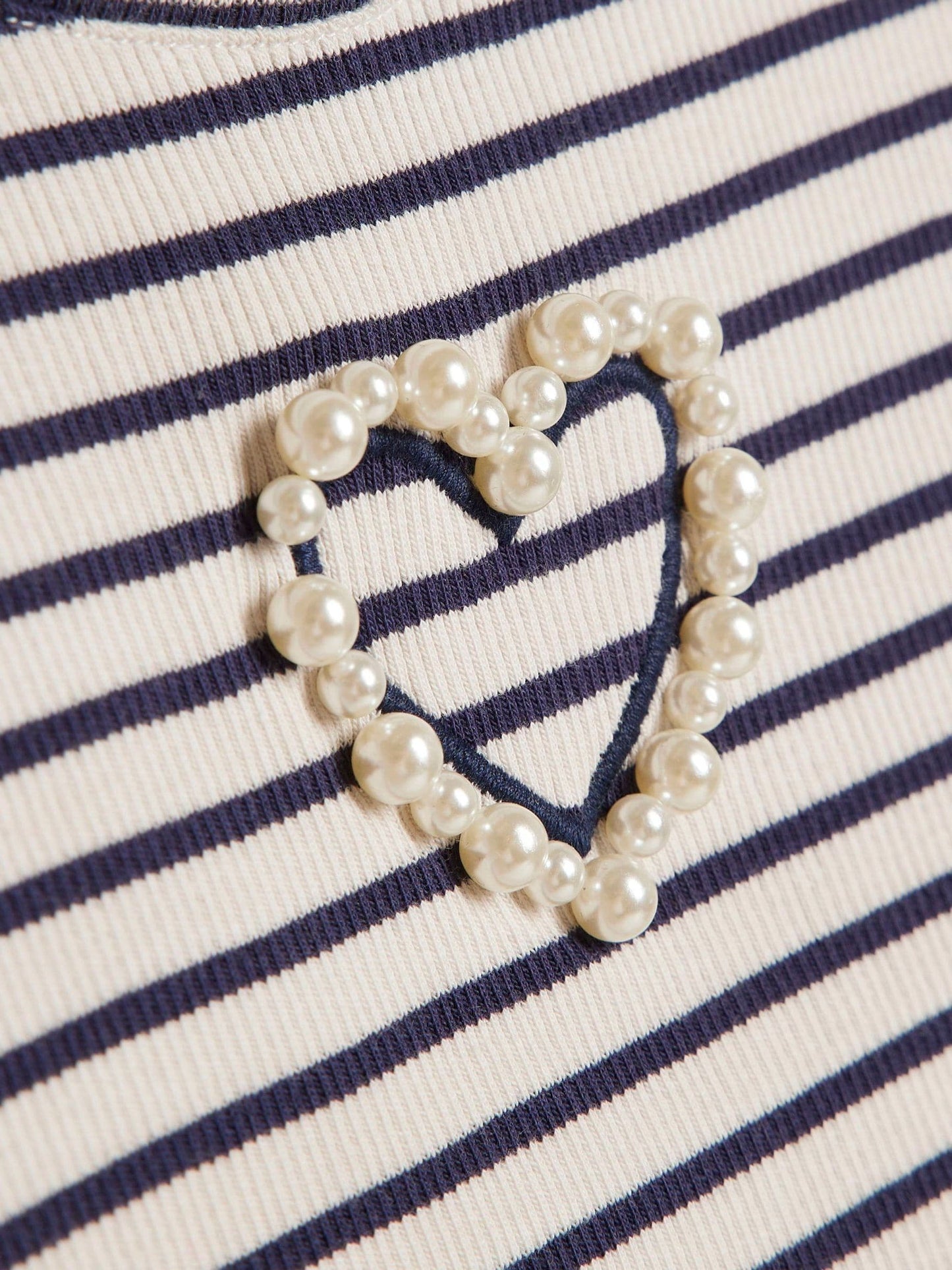 Dsiney Kidz - River Island Blue Stripe Heart Baby T-Shirt image 3