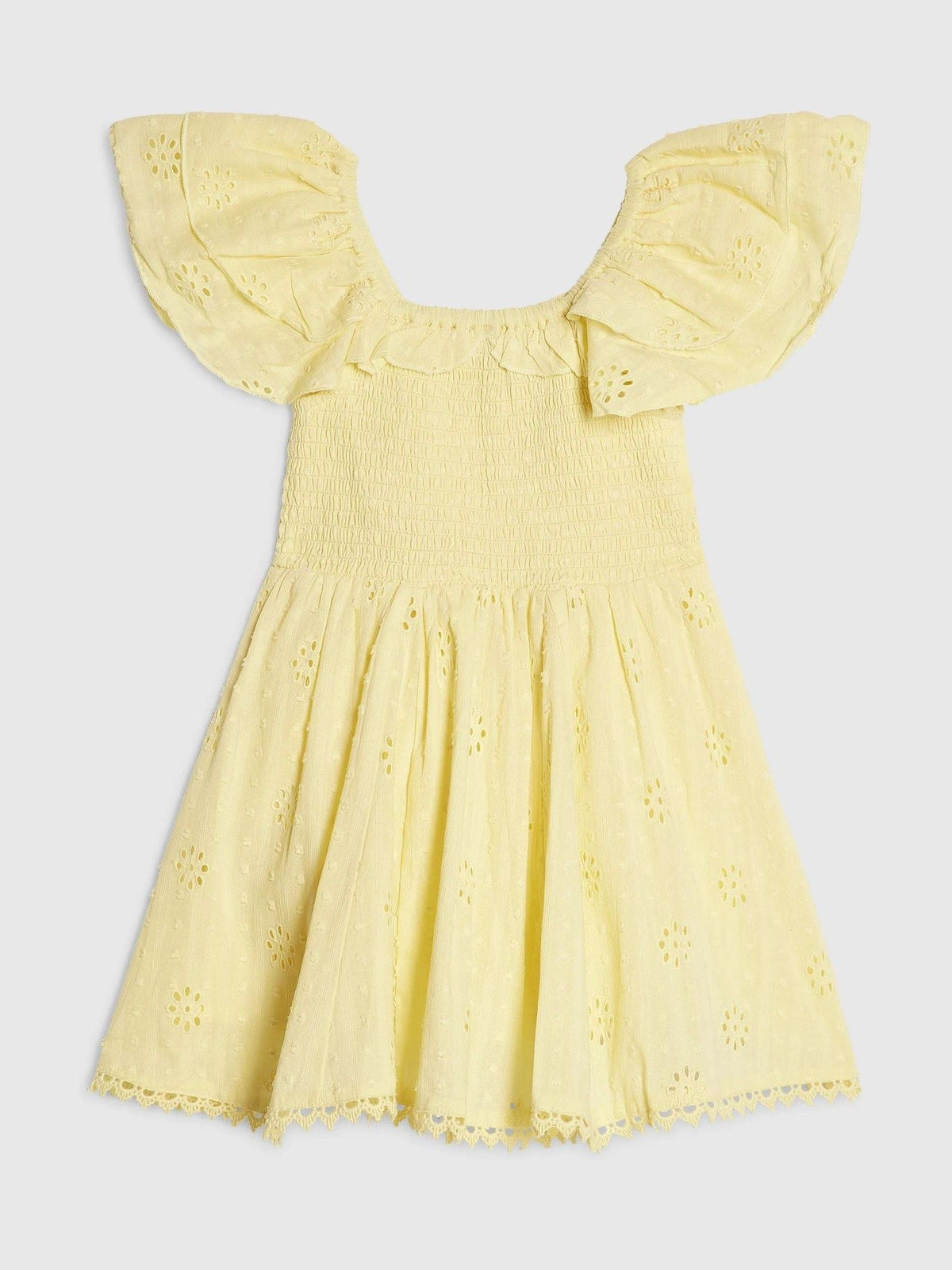 Dsiney Kidz - River Island Yellow Broderie Rosette Dress image 2