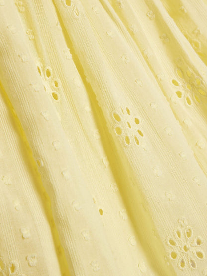 Dsiney Kidz - River Island Yellow Broderie Rosette Dress image 3