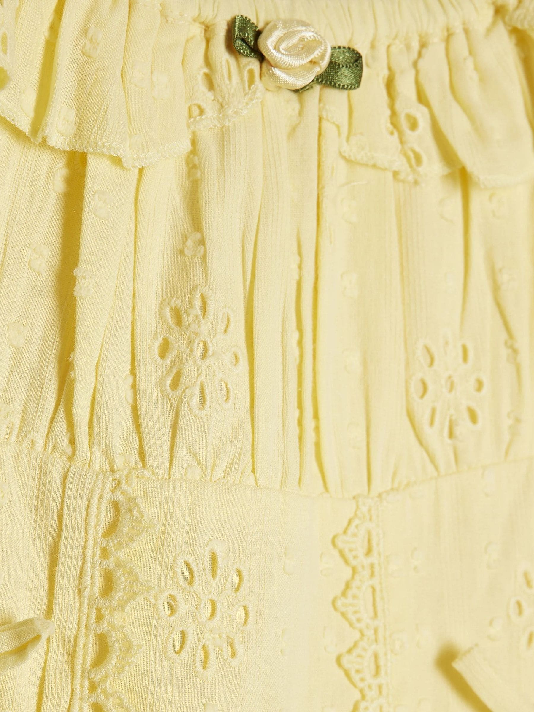 Dsiney Kidz - River Island Yellow Broderie Rosette Dress image 4