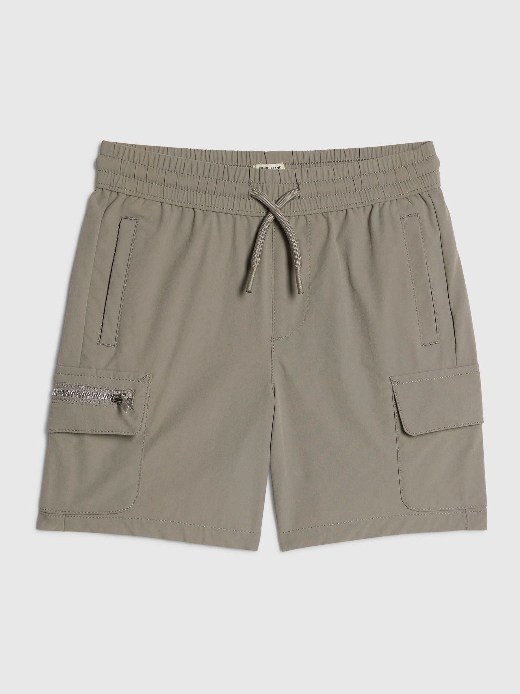 Dsiney Kidz - River Island Grey Zip Pocket Cargo Shorts image 1