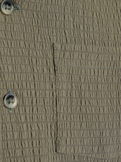 River Island Green Textured Revere Shirt & Shorts Set image 4