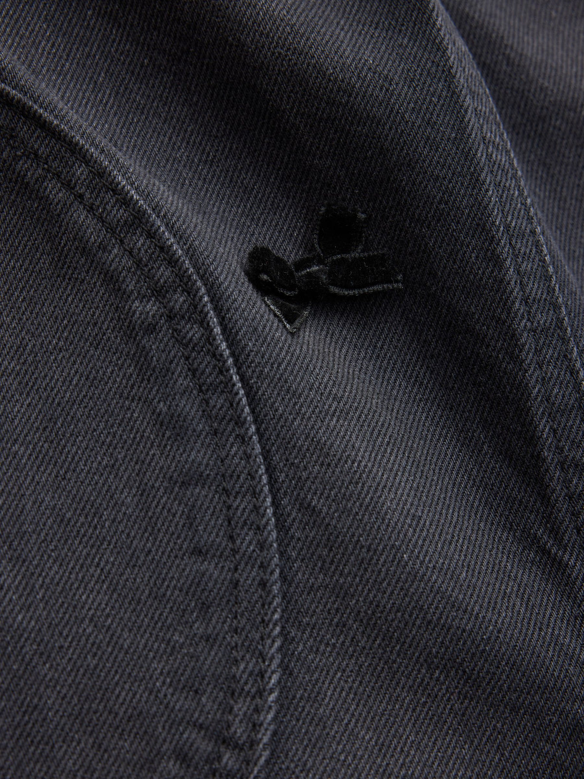 Charcoal Grey Velvet Bow Dungarees (3-16yrs) - image 6