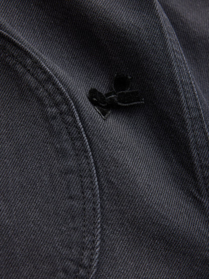 Charcoal Grey Velvet Bow Dungarees (3-16yrs) - image 6
