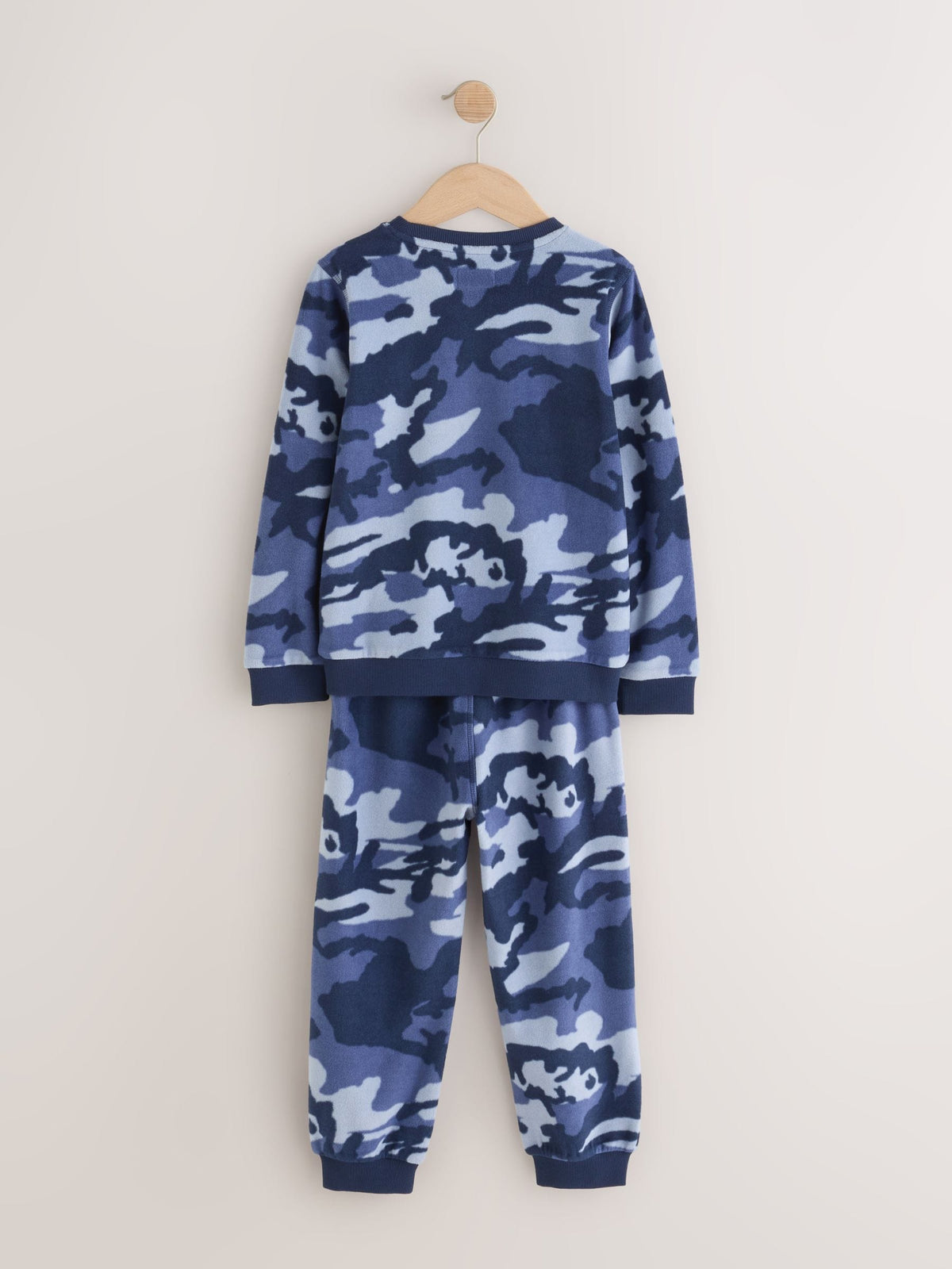 Blue Camo Printed Cosy Fleece Pyjamas (3-16yrs) - image 5