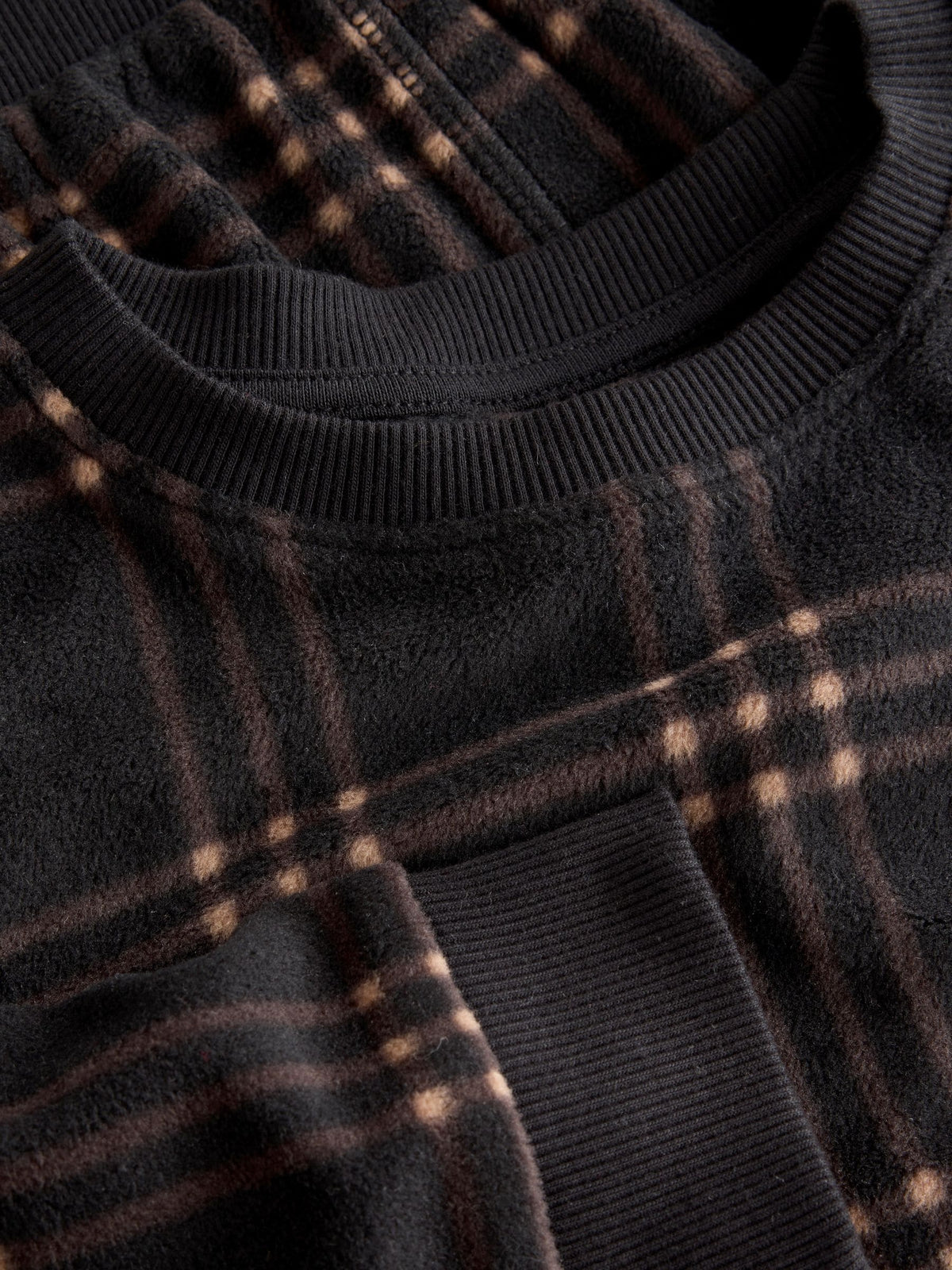 Black/Neutral Check Cosy Fleece Pyjamas Set (3-16yrs) - image 8