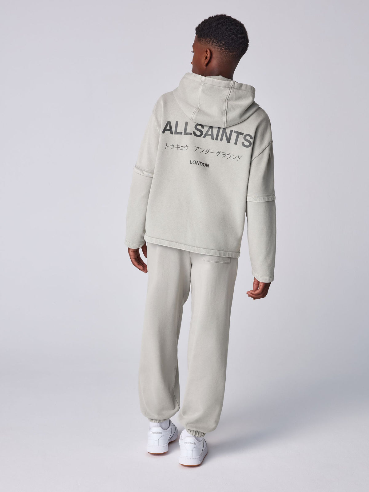 smALLSAINTS Grey Undergound Mock Hoodie and Joggers Set - image 5
