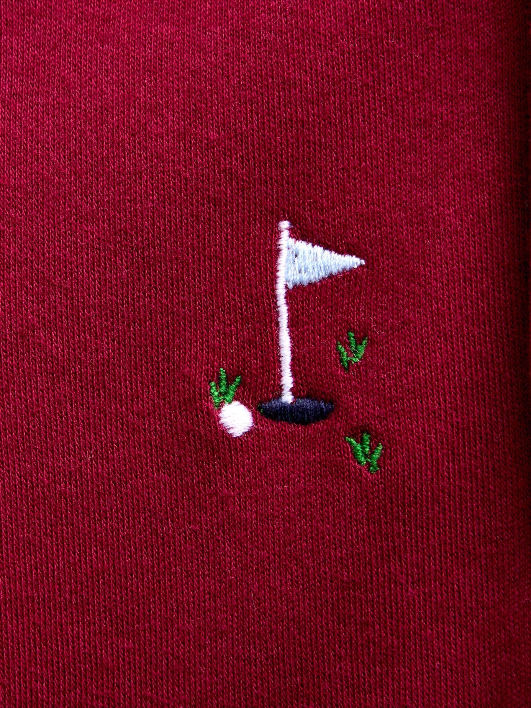 Dsiney Kidz - JoJo Maman Bébé Red Golf Embroidered Polo Shirt image 4