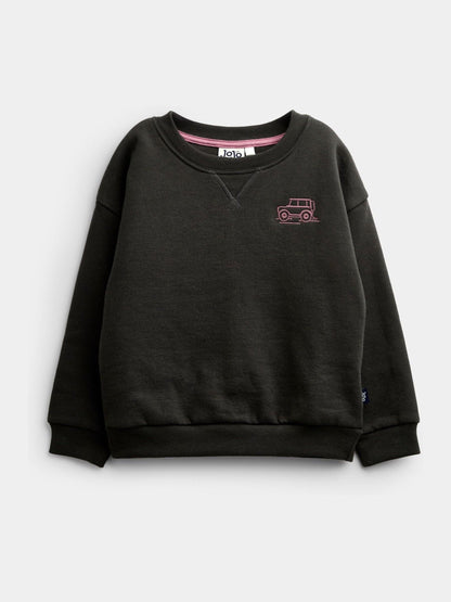 Dsiney Kidz - Jojo Maman Bébé Grey Marl Jeep 2-Piece Sweatshirt & Stripe Jogger Set image 4