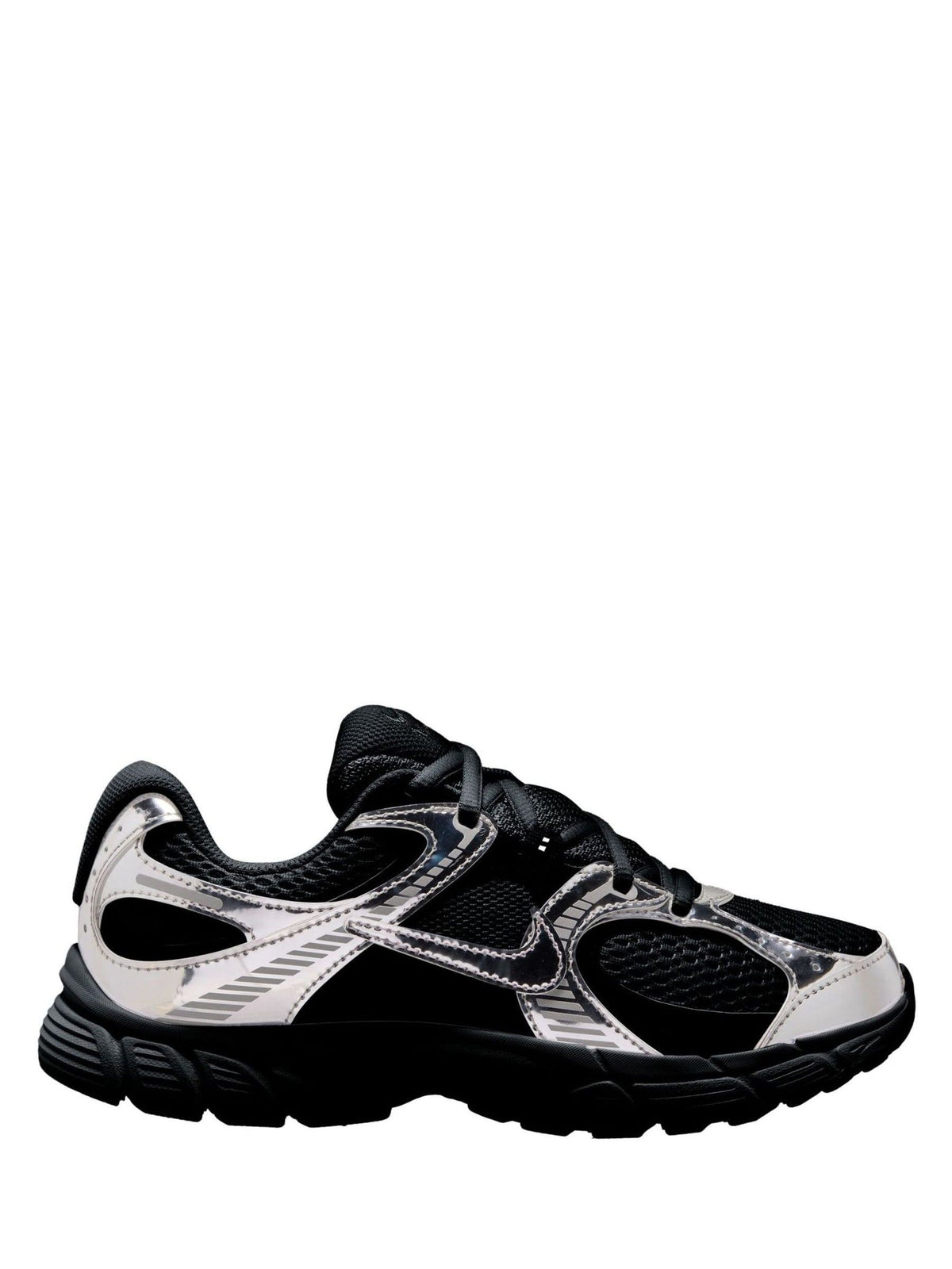 Nike Black Silver Youth V5 Runner Trainers - image 1