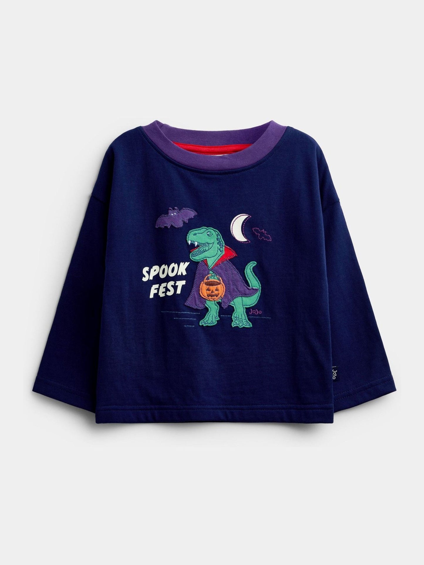 Dsiney Kidz - Jojo Maman Bébé Navy Blue Halloween Glow In The Dark Top image 1