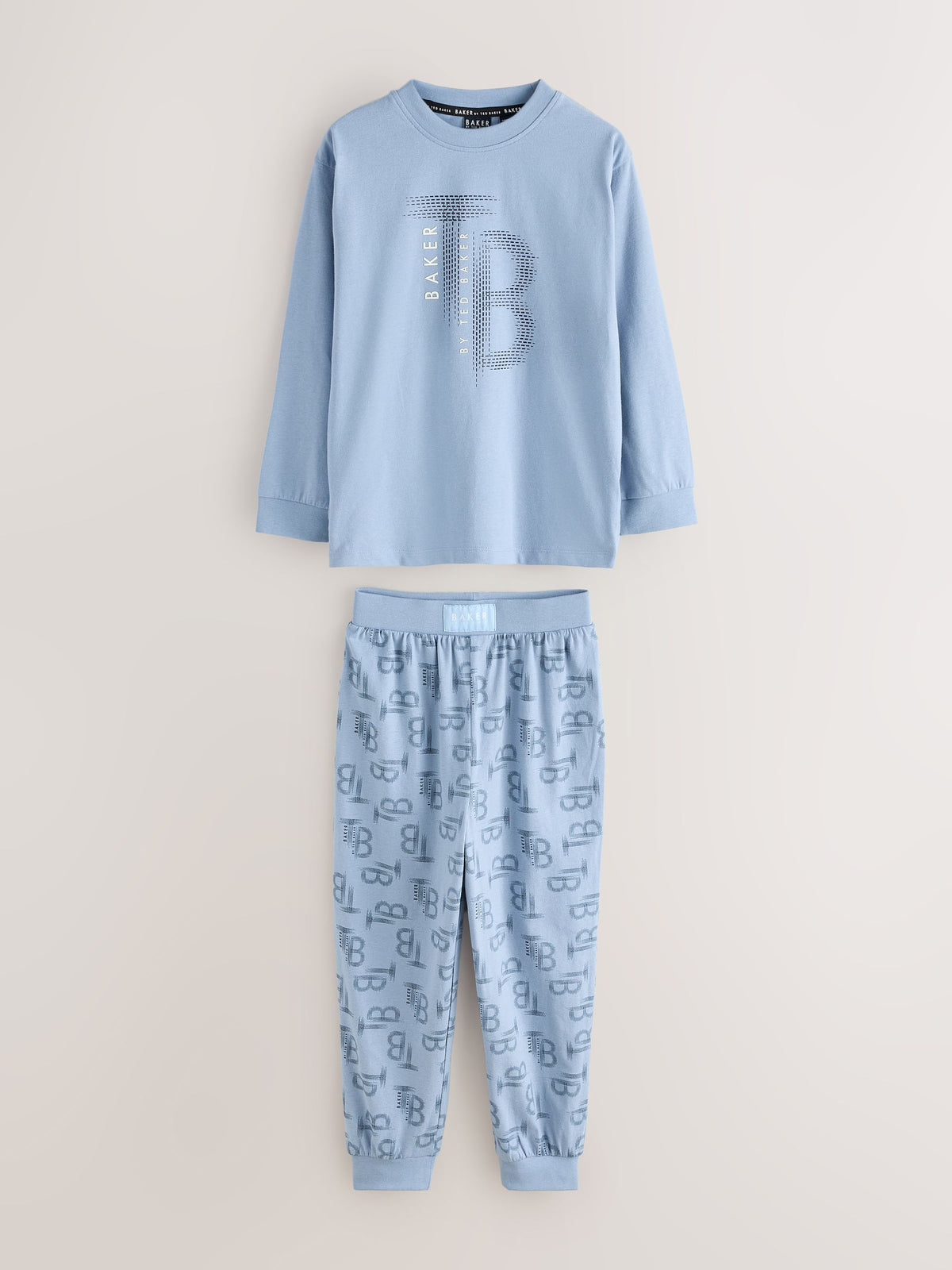 Baker by Ted Baker Blue/Navy 3 Pack Long Sleeve Pyjamas - image 3