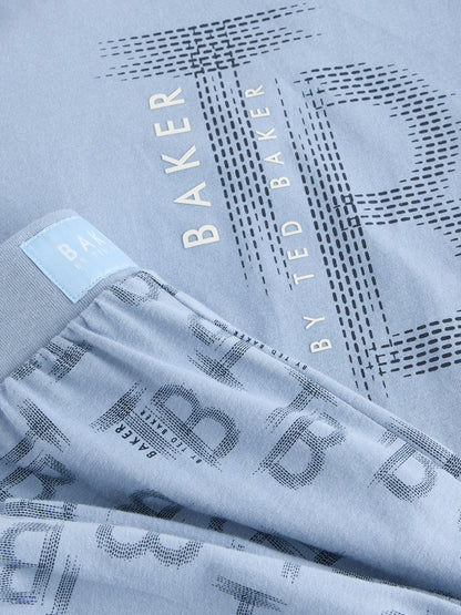 Baker by Ted Baker Blue/Navy 3 Pack Long Sleeve Pyjamas - image 8