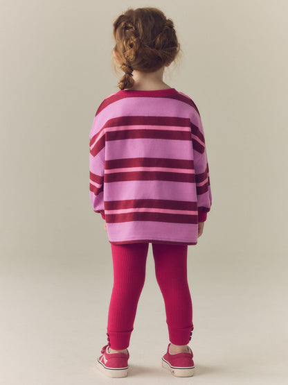 Pink/Purple Stripe Top and Leggings Set (3mths-7yrs) - image 4