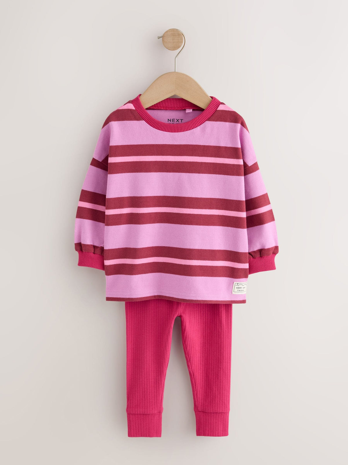 Pink/Purple Stripe Top and Leggings Set (3mths-7yrs) - image 5
