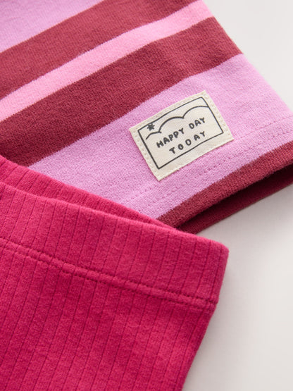 Pink/Purple Stripe Top and Leggings Set (3mths-7yrs) - image 8