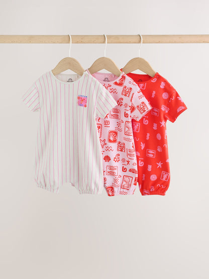 Pink and Red Lobster Printed T-Shirt Baby Romper image 1